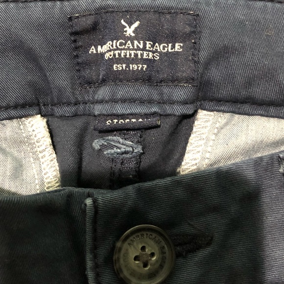 Casual navy blue pants - Picture 2 of 4